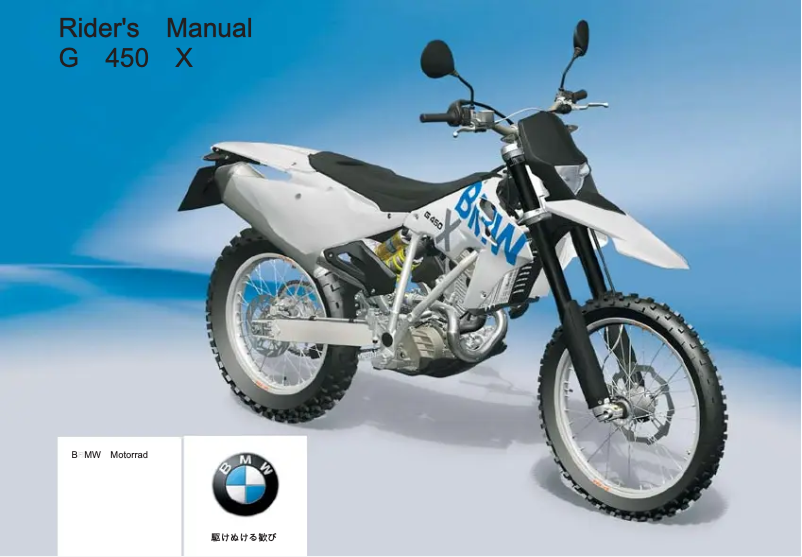 Image de la première page du manuel de l'appareil G 450 X (2008)