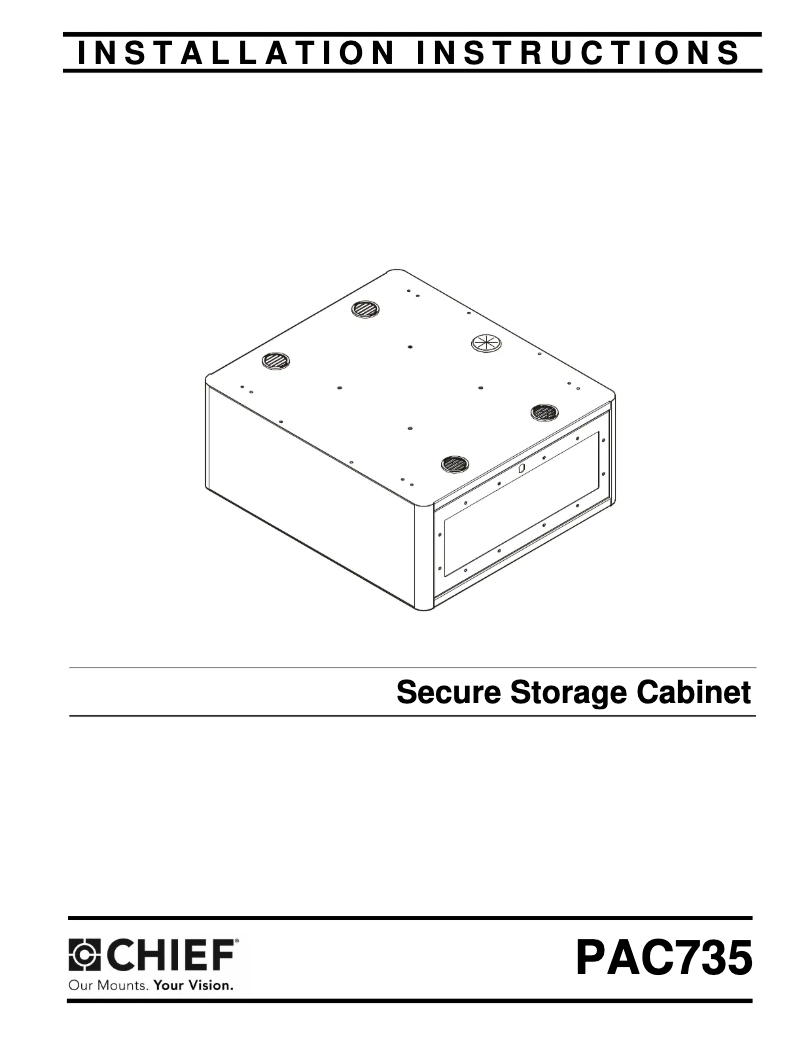 Image de la première page du manuel de l'appareil PAC735A
