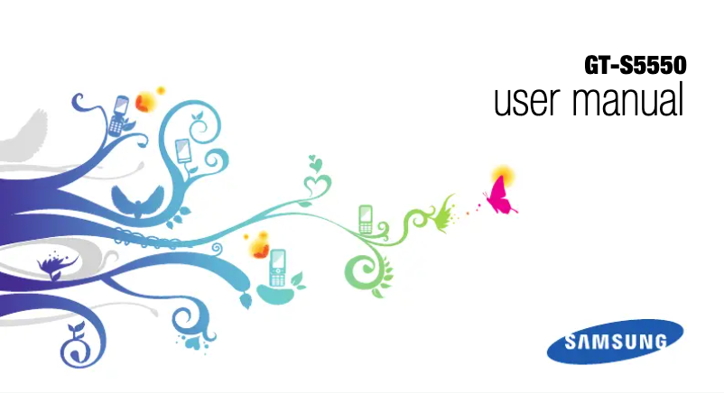 Page n°1 - Manuel utilisateur Samsung S5550