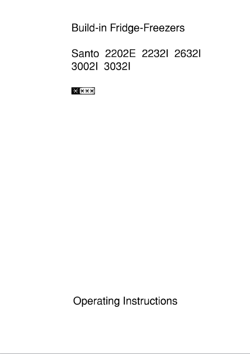 Page n°1 - Manuel utilisateur AEG Santo 3032 I