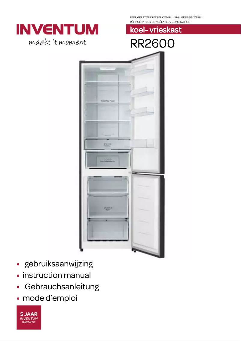 Image de la première page du manuel de l'appareil RR2600