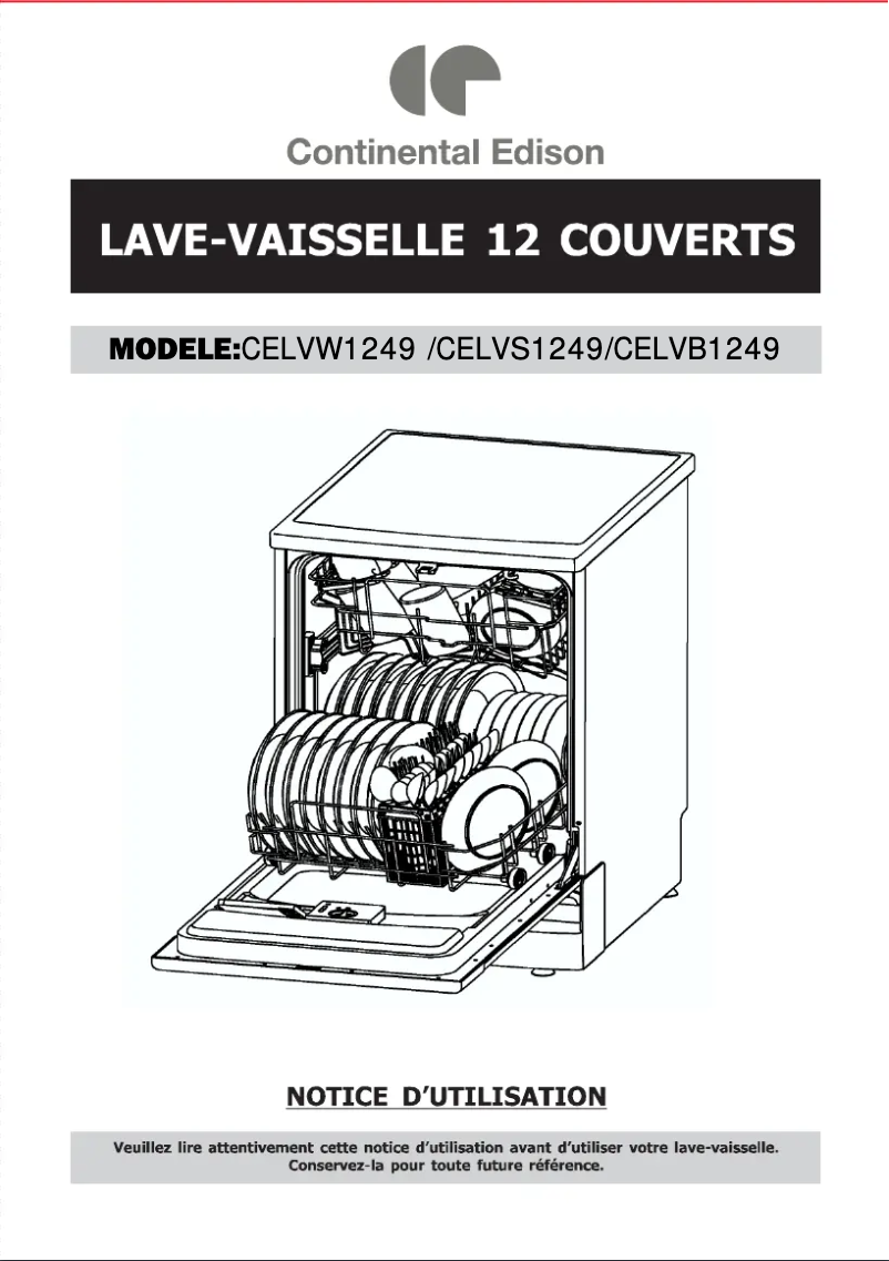 Page n°1 - Manuel utilisateur Continental Edison CELVW1249