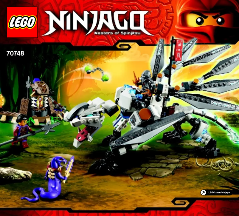 Image de la première page du manuel de l'appareil Ninjago 70748