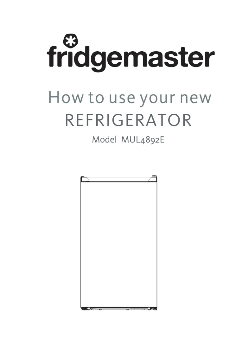 Page n°1 - Manuel utilisateur Fridgemaster MUL4892E