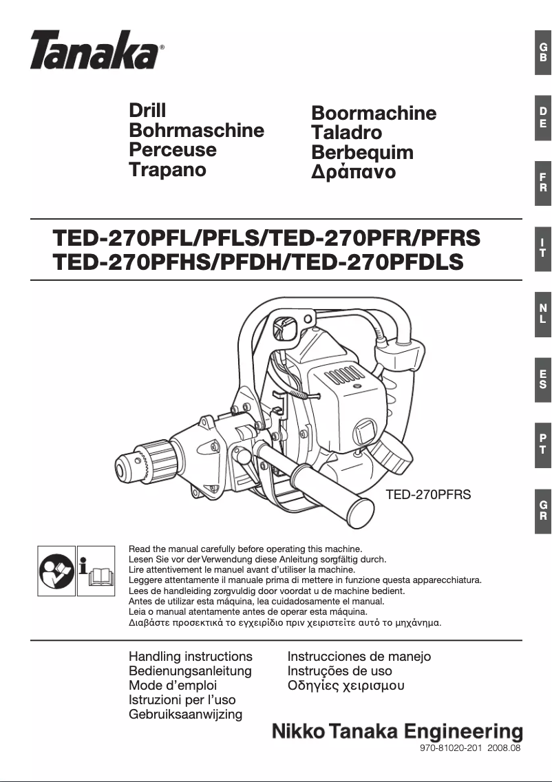 Image de la première page du manuel de l'appareil TED-270PFHS