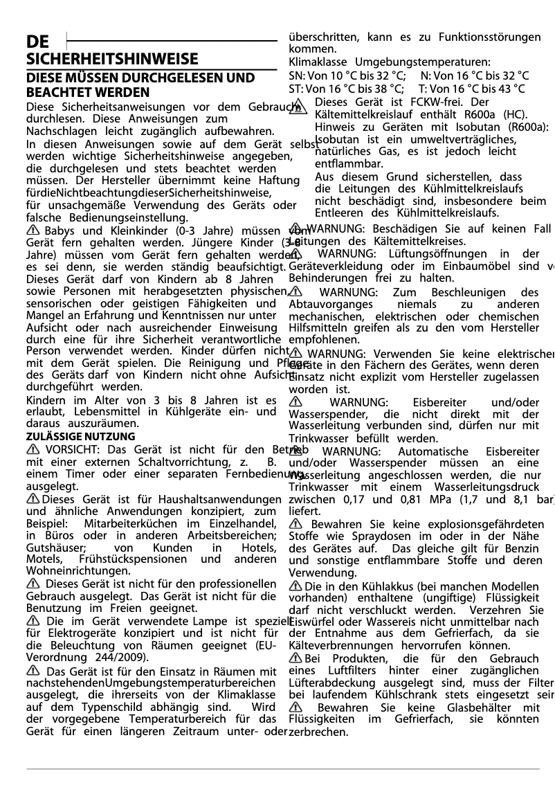 Page n°1 - Instructions de sécurité Privileg PCIL 178S12