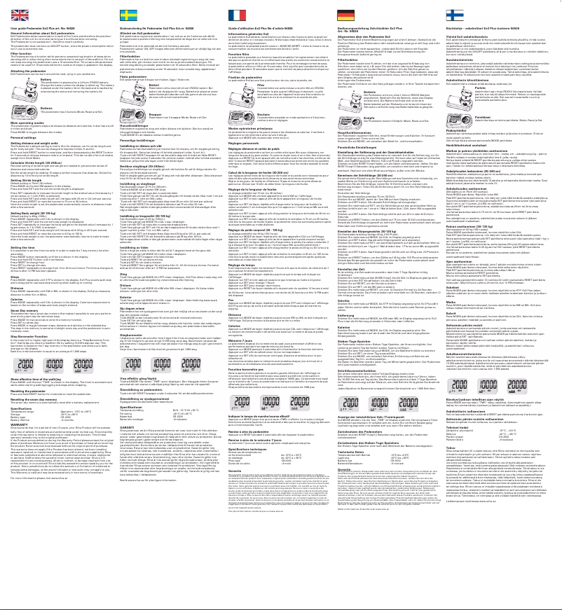 First page image of the manual for Ex3 Plus