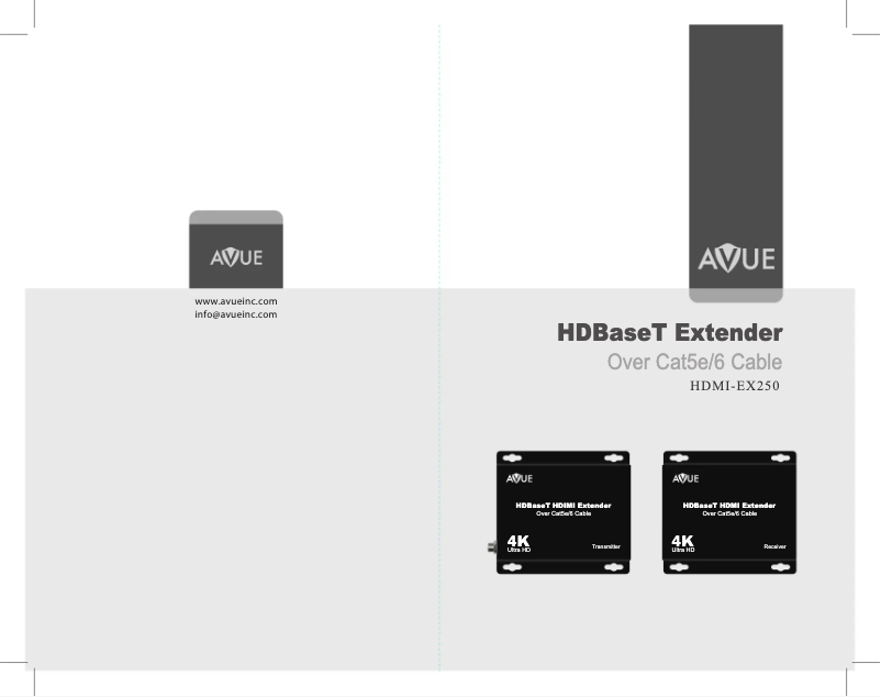 Page n°1 - Manuel utilisateur AVUE HDMI-EX250