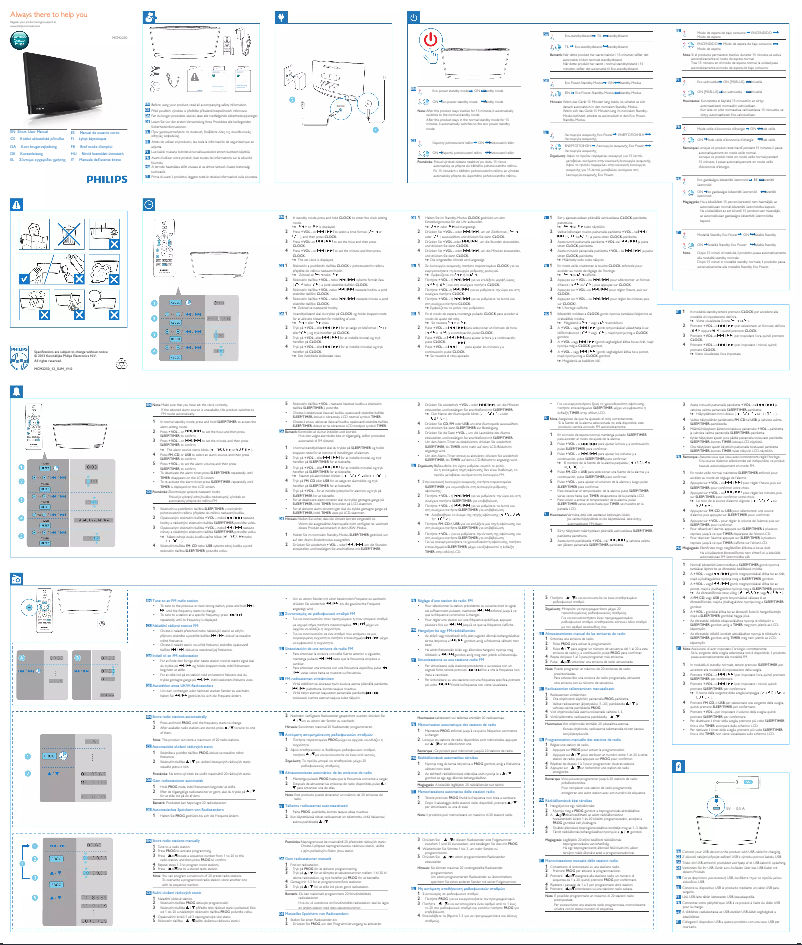 Page n°1 - Manuel utilisateur Philips MCM2250