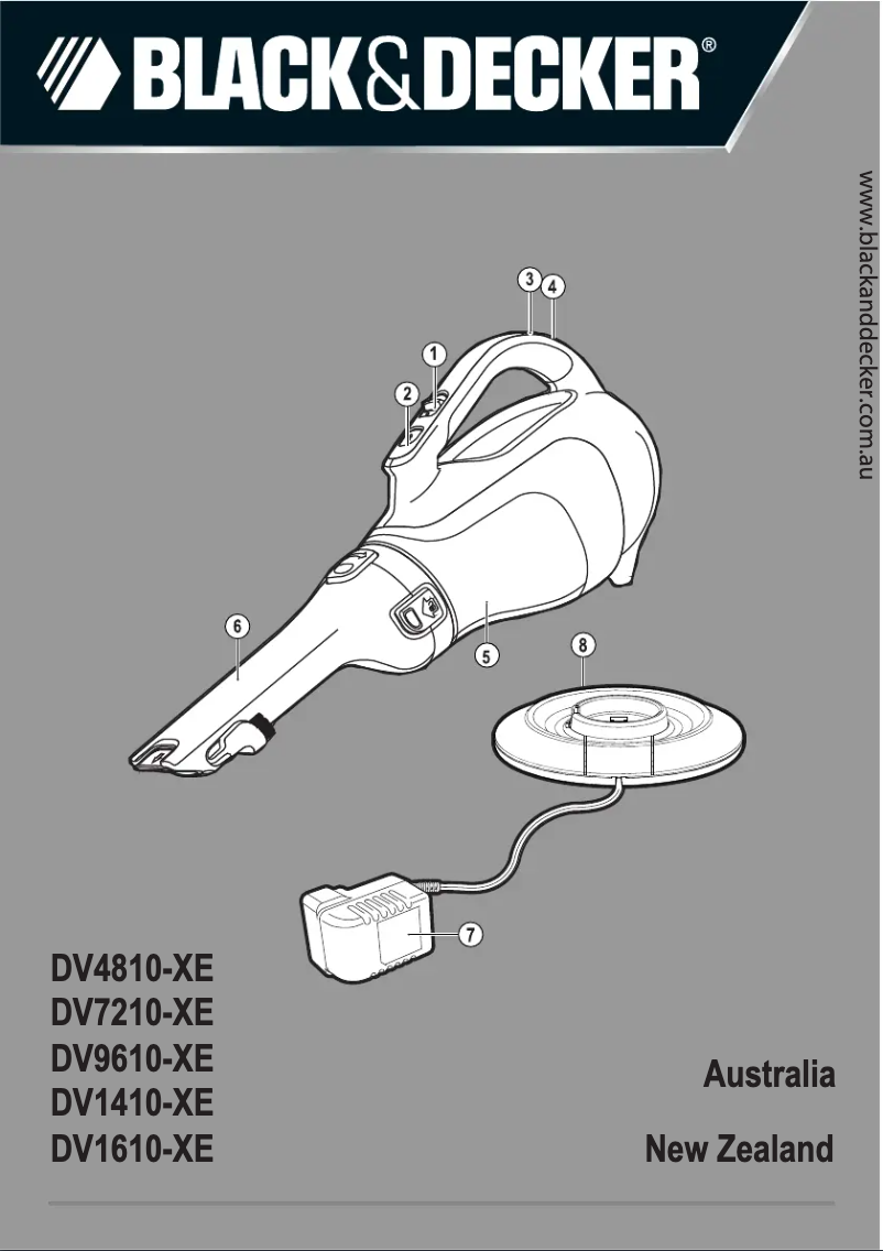 Page n°1 - Manuel utilisateur Black & Decker Dustbuster DV1410