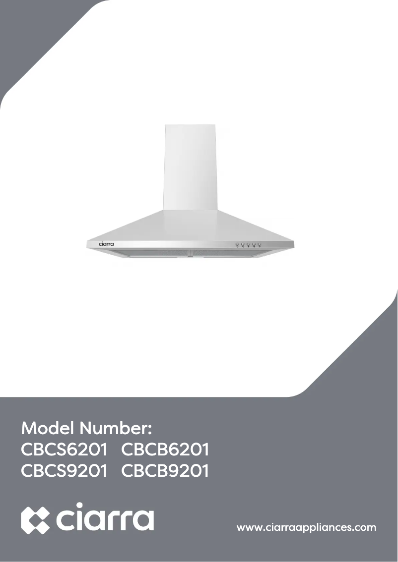 Page n°1 - Manuel utilisateur Ciarra CBCS9201