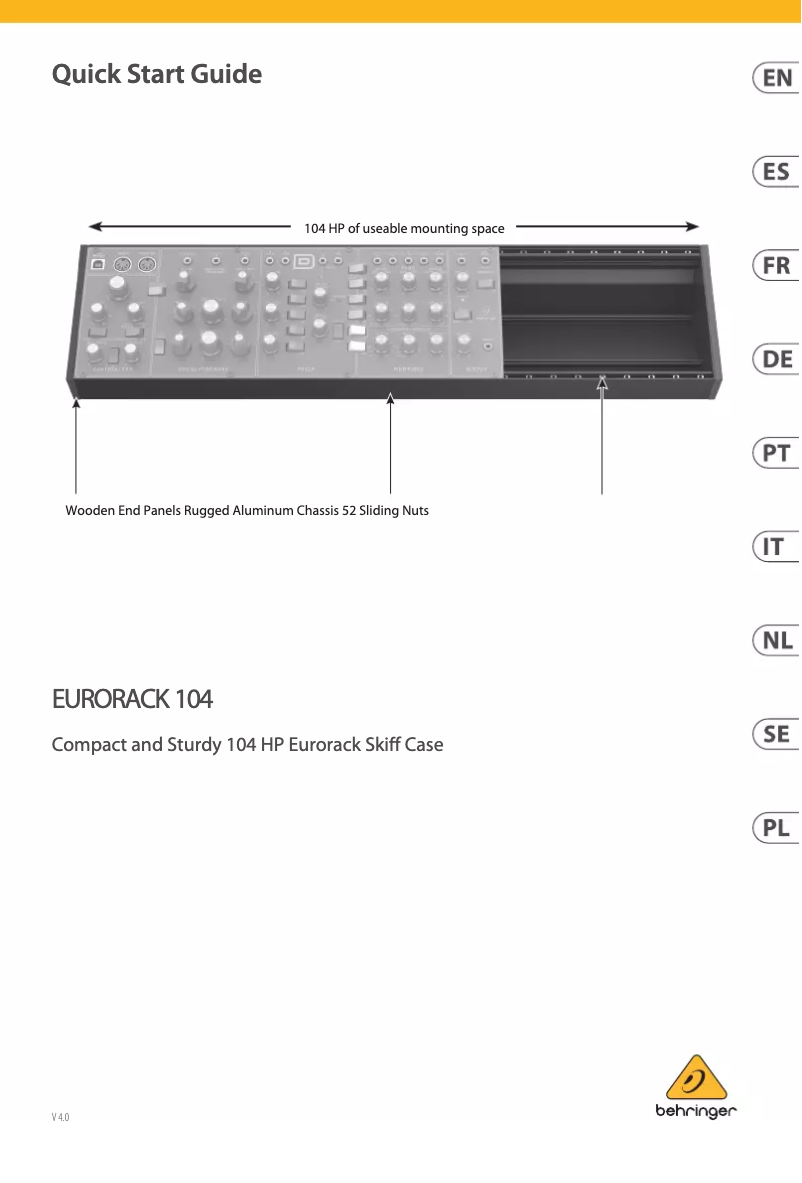 Image de la première page du manuel de l'appareil Eurorack 104