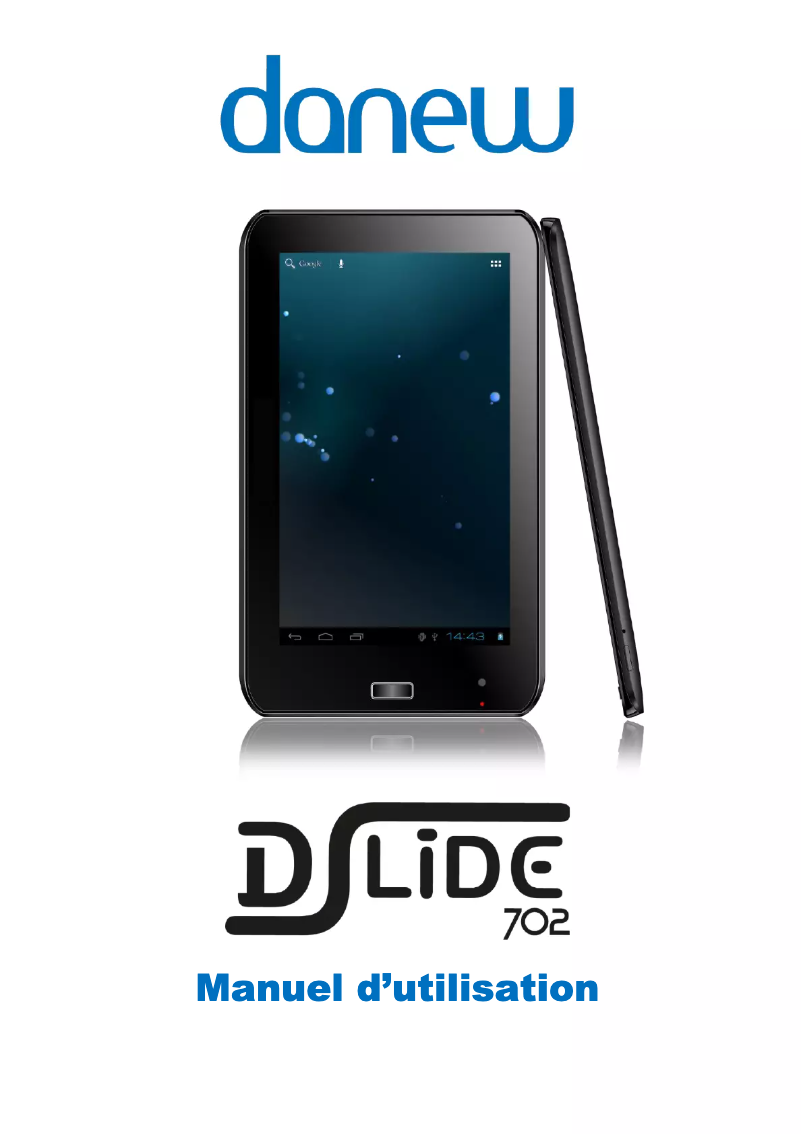 Page 1 de la notice Manuel utilisateur Danew DSlide 702