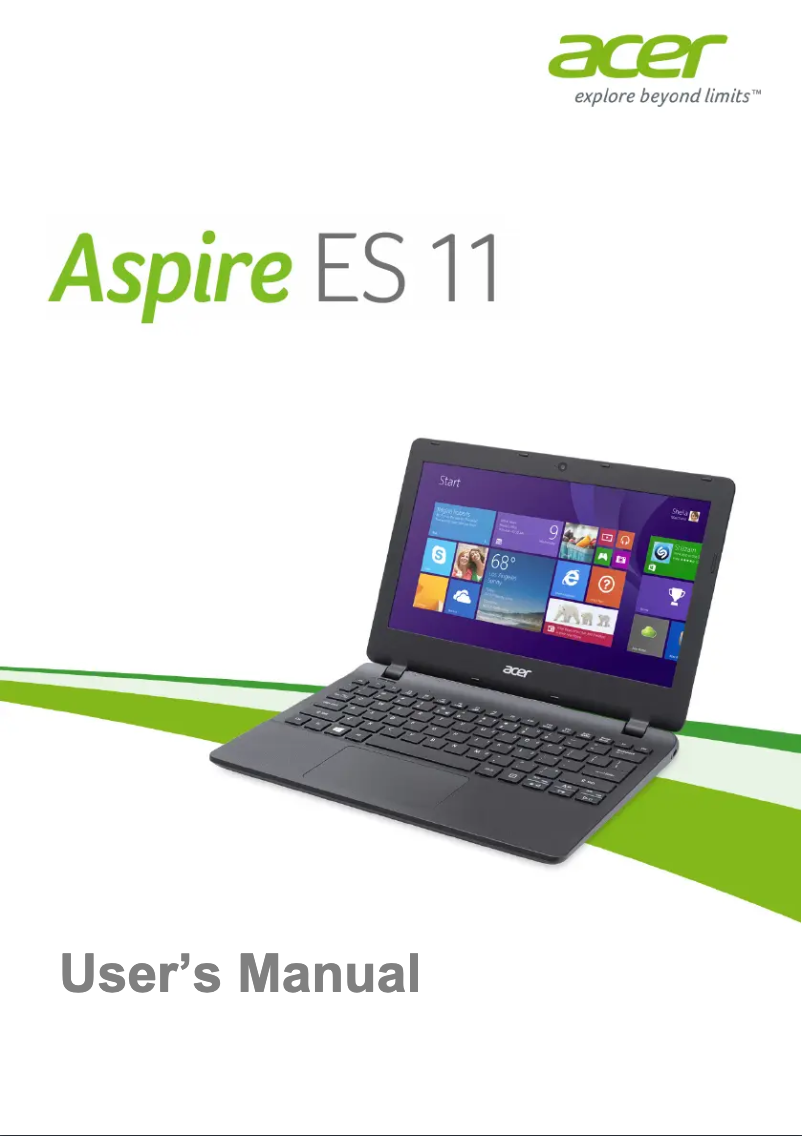 Página 1 del manual Manual de usuario Acer Aspire ES11 ES1-131