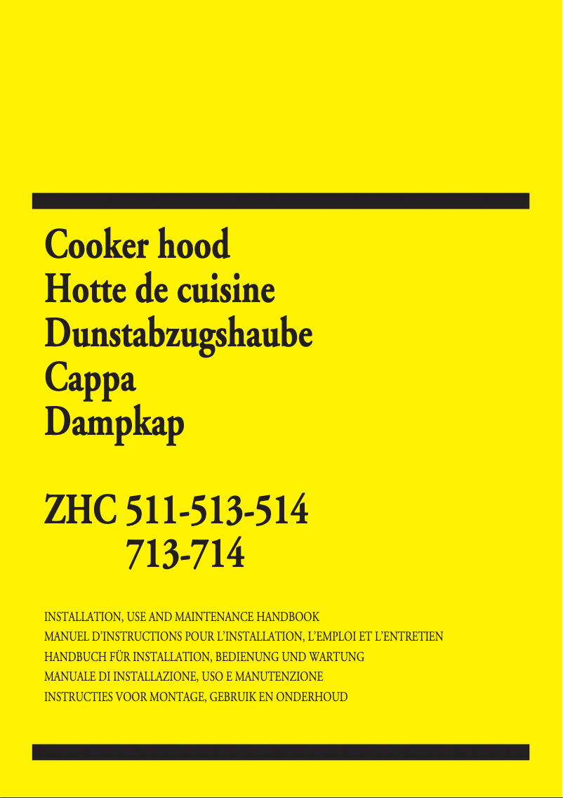 Page n°1 - Manuel utilisateur Zanussi ZHG 713 G
