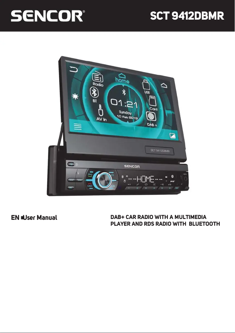 Image de la première page du manuel de l'appareil SCT 9412DBMR