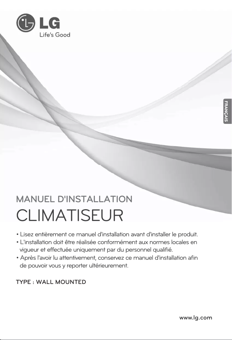 Page n°1 - Guide d'installation LG MULTI V ARNU24GS5L2