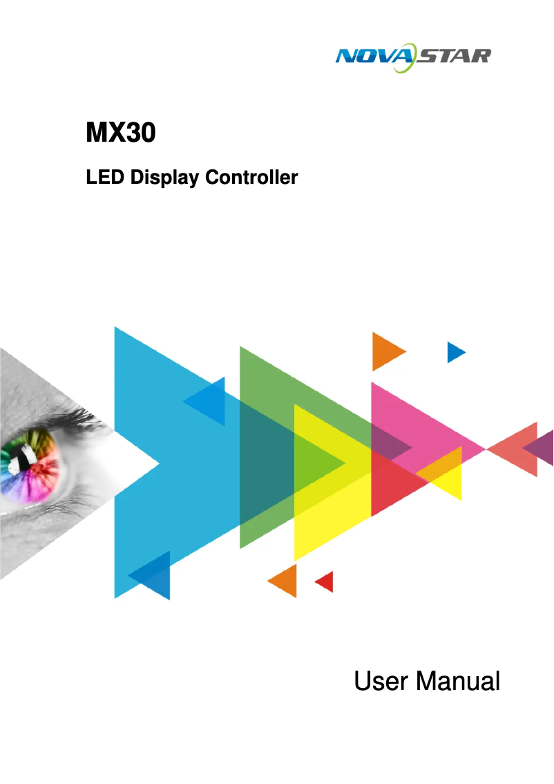 Page n°1 - Manuel utilisateur NovaStar MX30