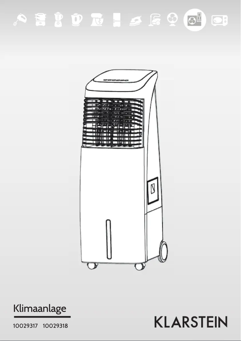 Page n°1 - Manuel utilisateur Klarstein 10029318