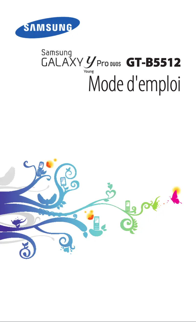 Page 1 de la notice Manuel utilisateur Samsung Galaxy Y Pro 