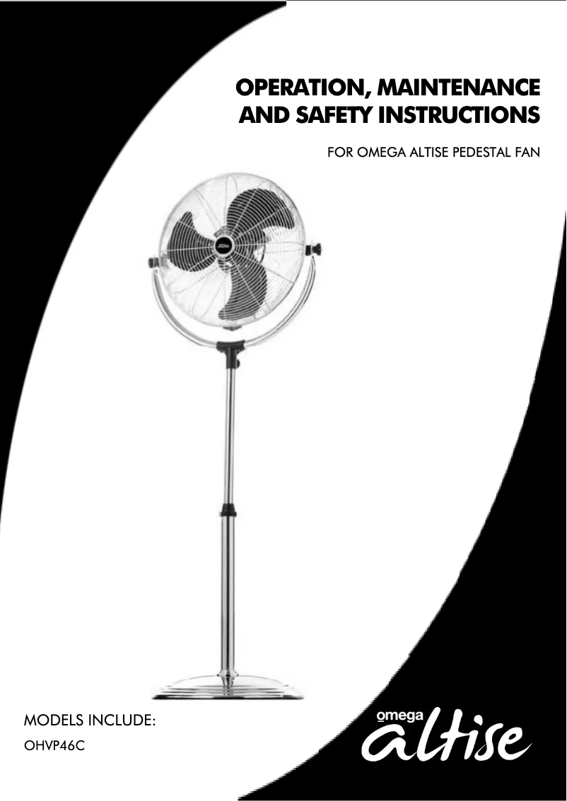 Page n°1 - Manuel utilisateur Omega Altise OHVP46C