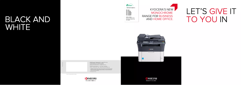 Page 1 de la notice Brochure Kyocera FS-1220MFP