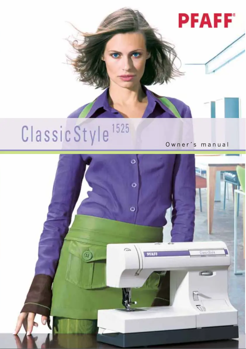 Page n°1 - Manuel utilisateur Pfaff ClassicStyle 1525