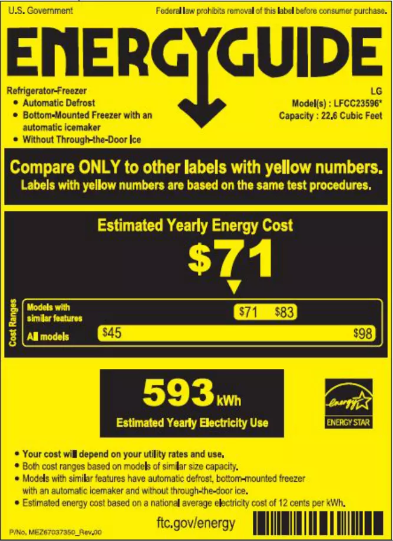 Image de la première page du manuel de l'appareil LFCC23596S