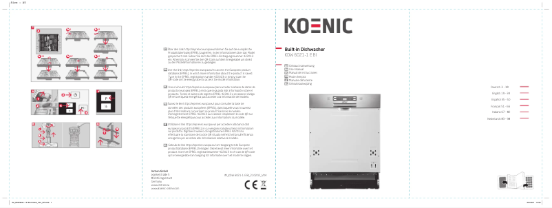 Page n°1 - Manuel utilisateur Koenic KDW 6021-1 E BI