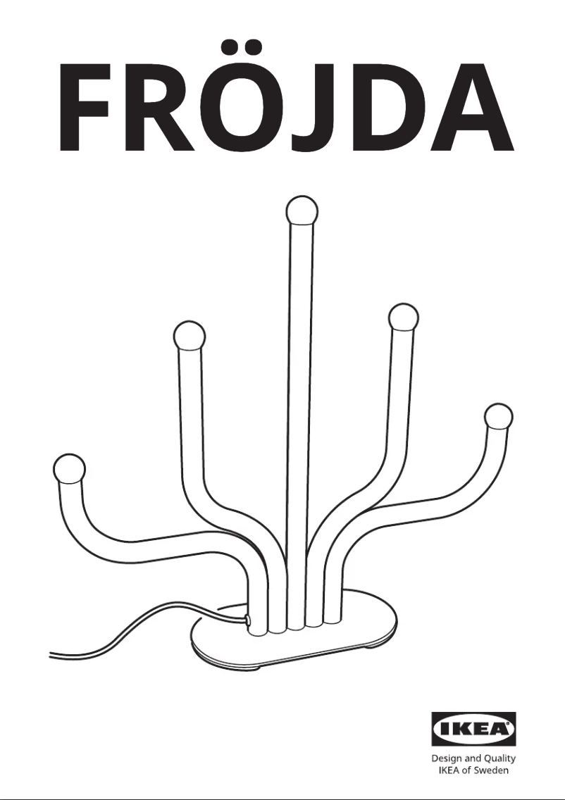 Page 1 de la notice Manuel utilisateur Ikea FRÖJDA 305.821.53