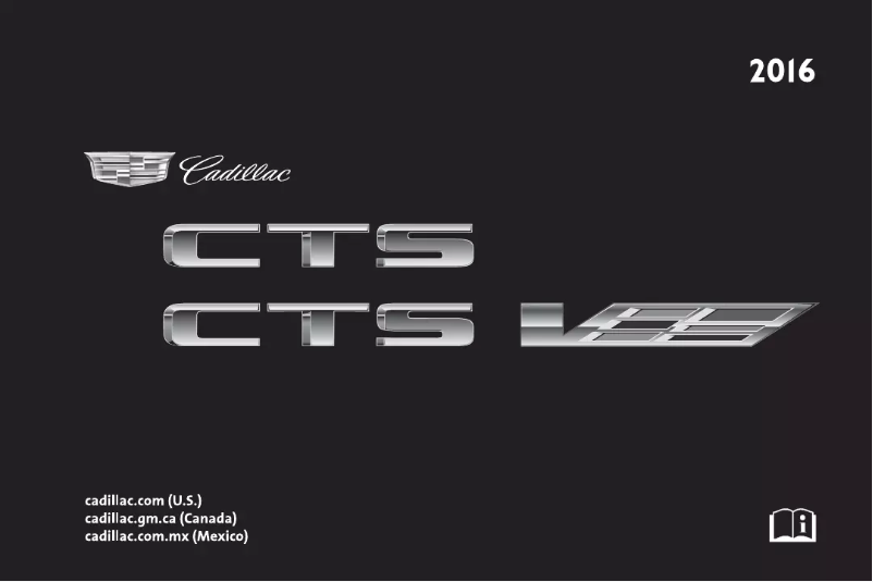 Imagen de la primera página del manual del dispositivo CTS Sedan (2016)