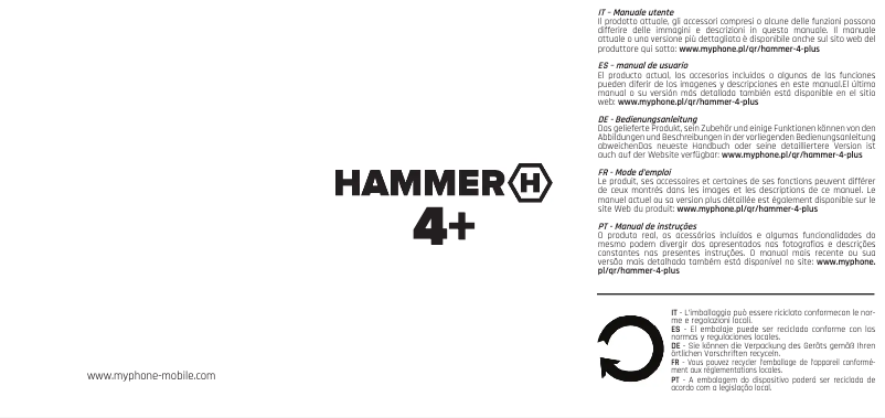 Page n°1 - Manuel utilisateur Hammer 4+