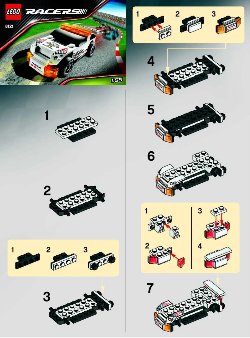 Page n°1 - Manuel utilisateur Lego Racers 8121