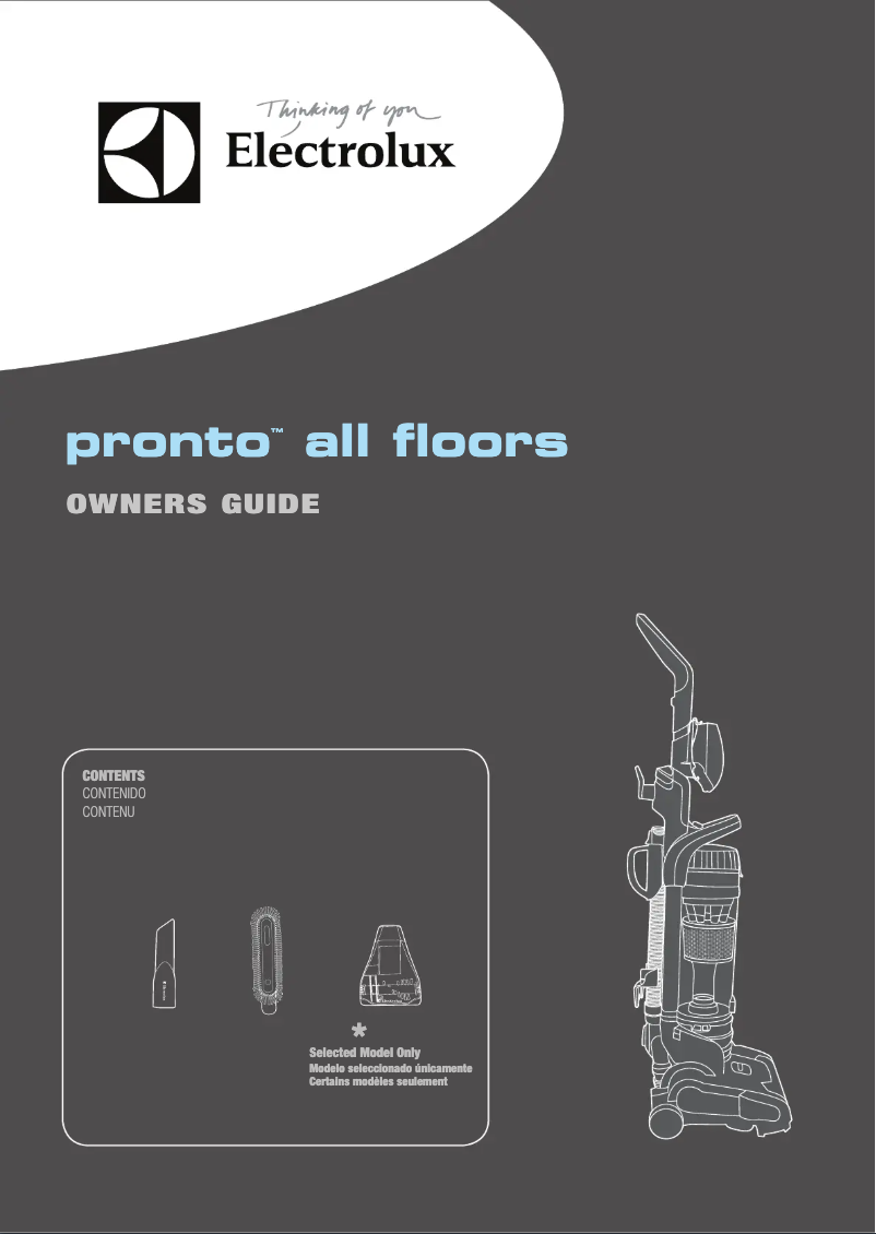 Page n°1 - Manuel utilisateur Electrolux Pronto All Floors EL8400A