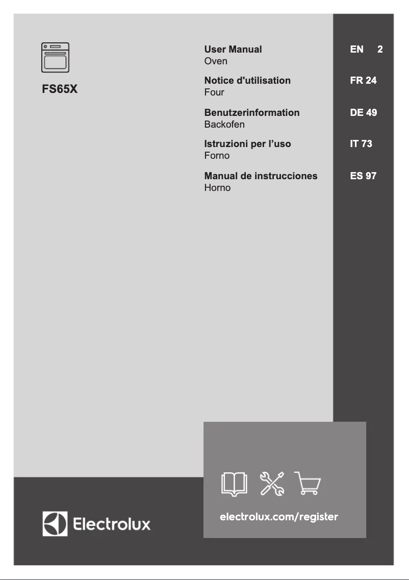 Page n°1 - Manuel utilisateur Electrolux FS65X
