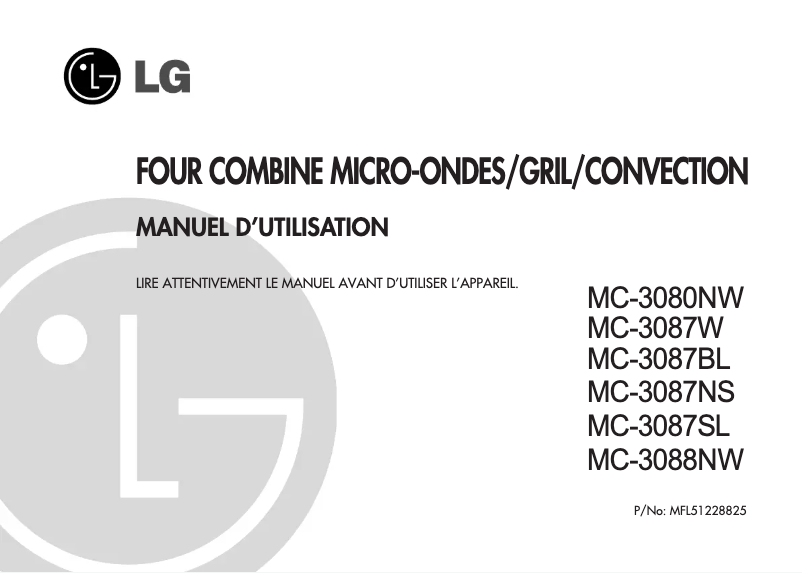 Page n°1 - Manuel utilisateur LG MC-3088NW