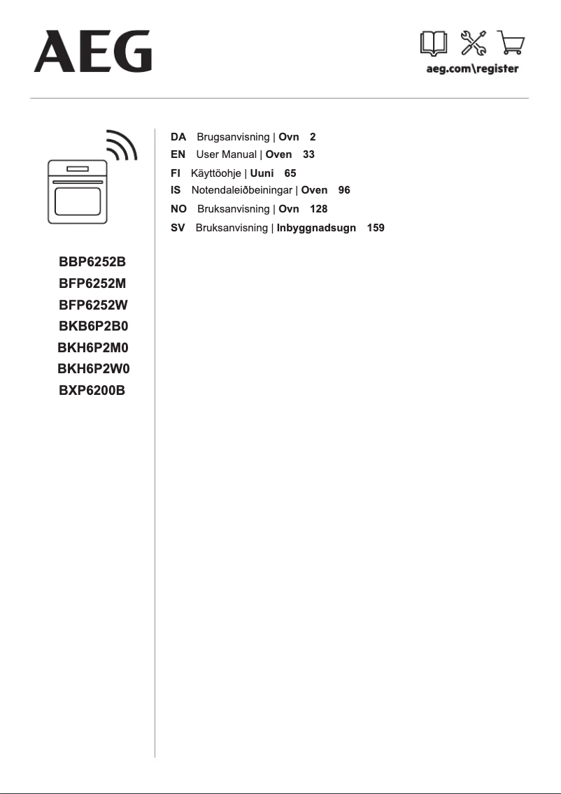 Page 1 de la notice Manuel utilisateur AEG BBP6252B