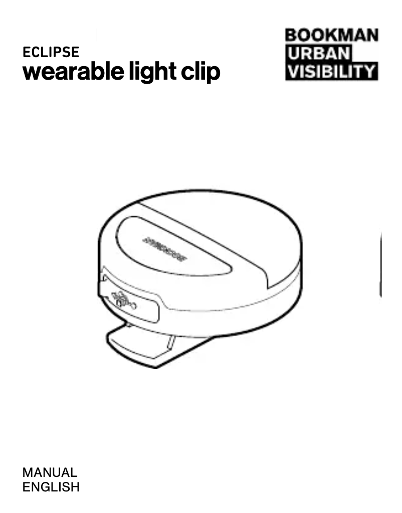 Page 1 de la notice Manuel utilisateur Bookman Eclipse