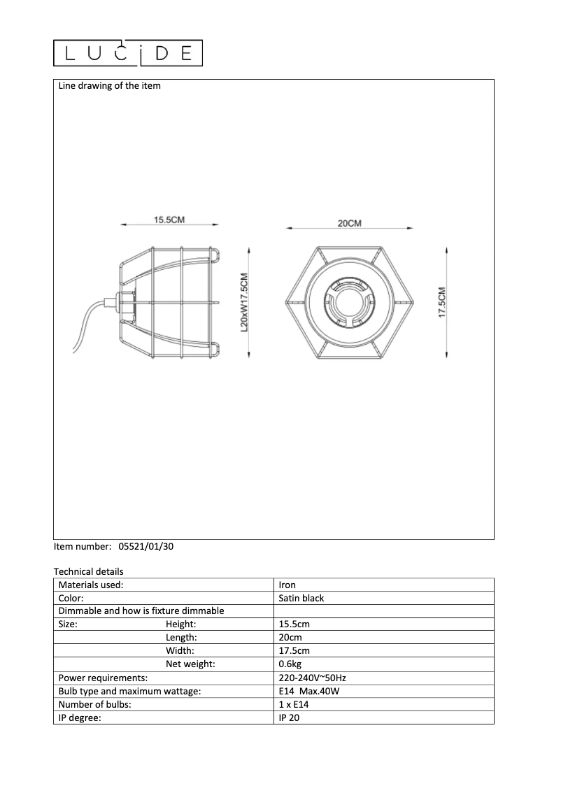 Image de la première page du manuel de l'appareil Grid 05521/01/30