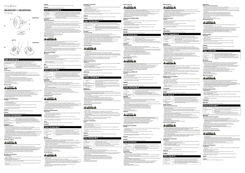 Page 1 de la notice Manuel utilisateur Nedis LNLGSOCK01