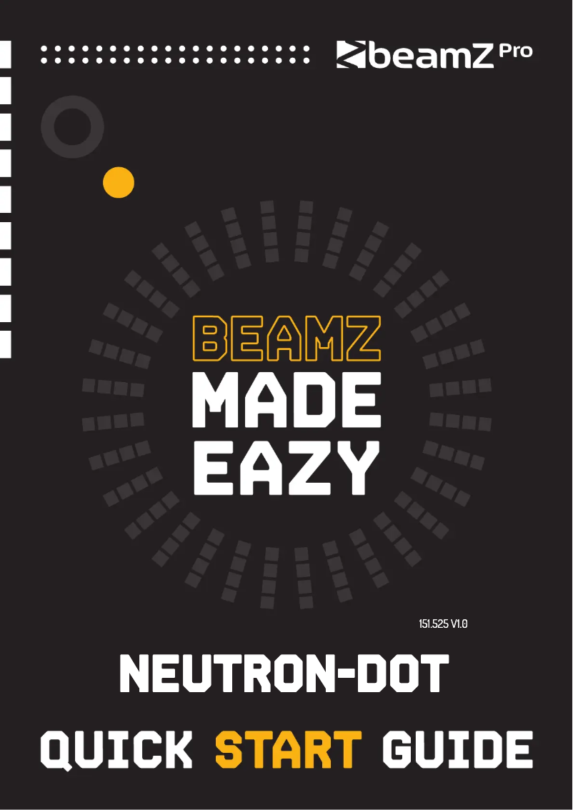 Página 1 del manual Guía de inicio rápido BeamZ NEUTRON-DOT