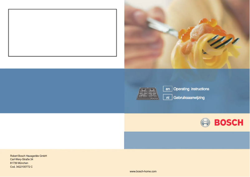 Page 1 of the manual User Manual Bosch PPQ726B90N