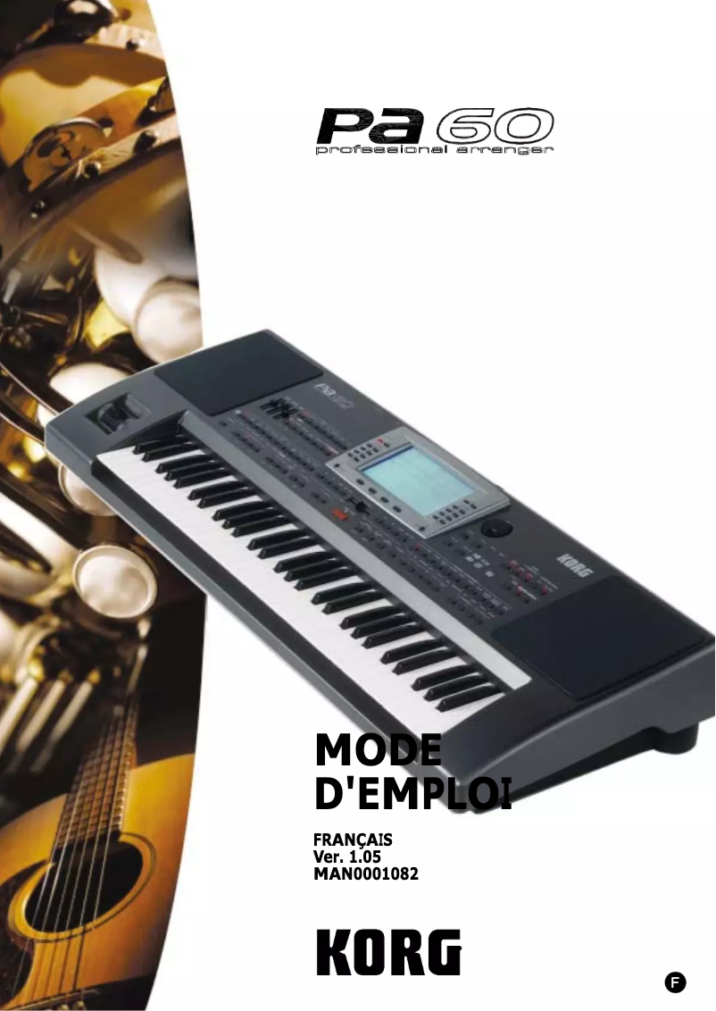Page n°1 - Manuel utilisateur Korg Pa60