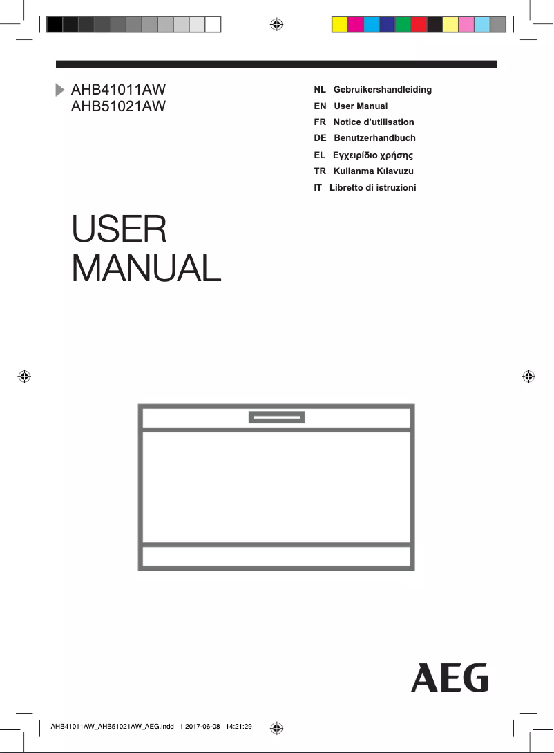 Page 1 de la notice Manuel utilisateur AEG AHB51021AW