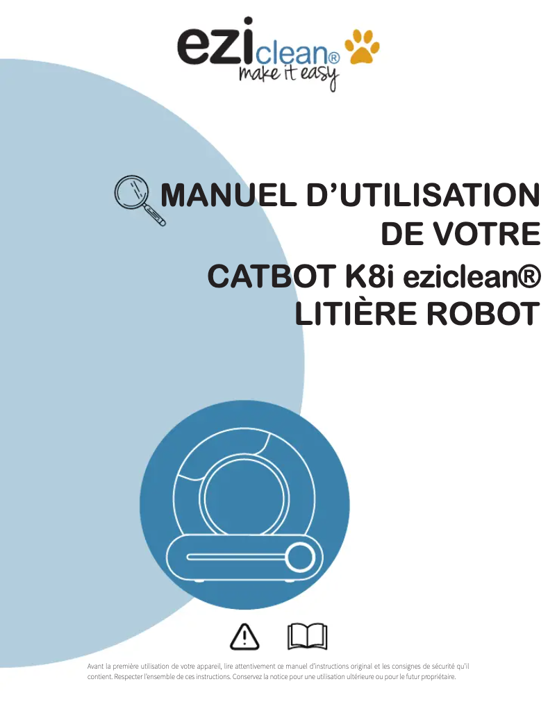 Image de la première page du manuel de l'appareil CATBOT K8i
