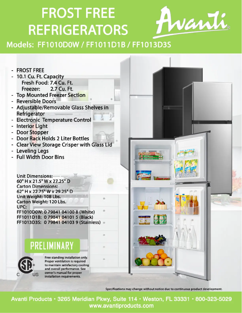 Image de la première page du manuel de l'appareil FF1010D0W