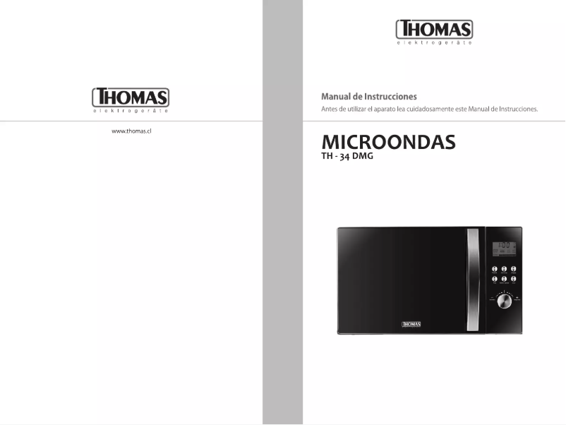 Page n°1 - Manuel utilisateur Thomas TH-34DMG