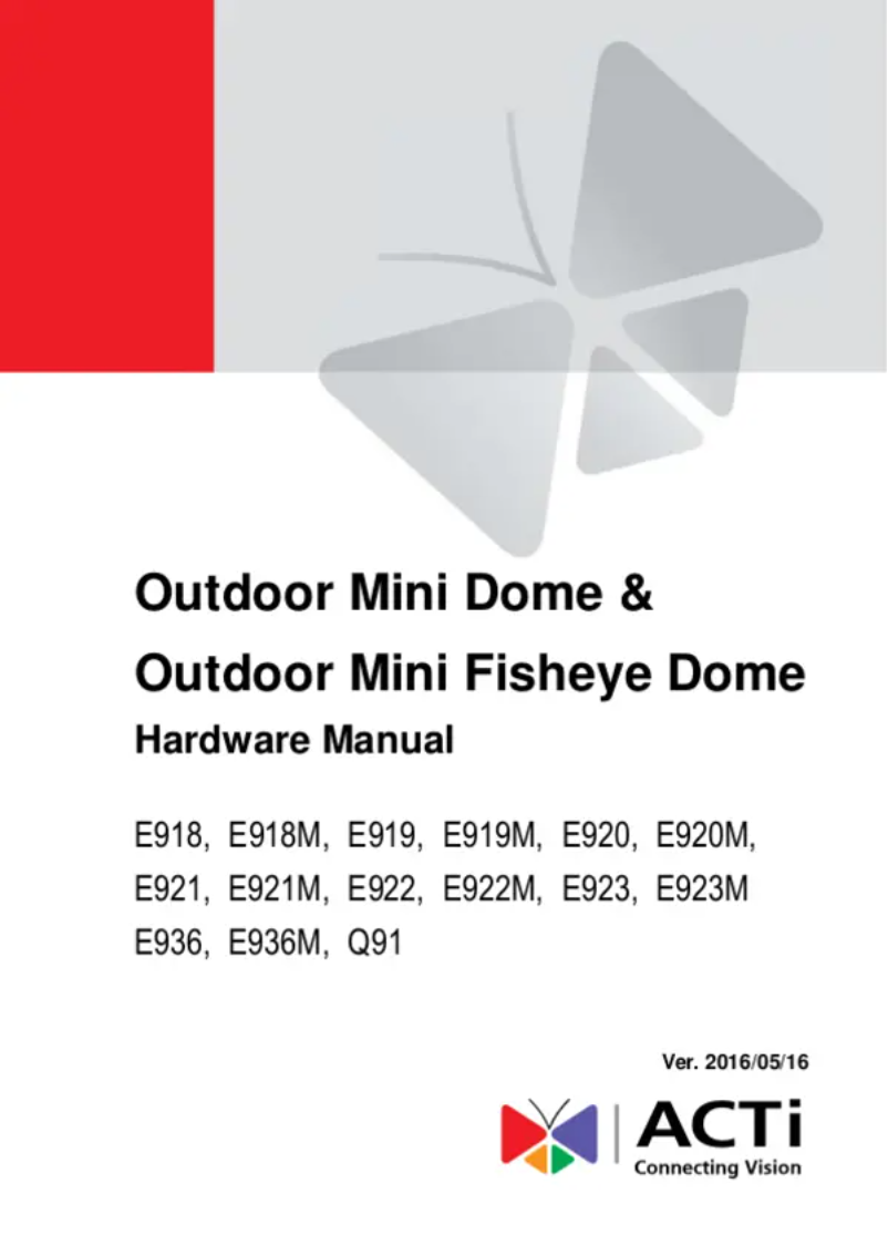 Image de la première page du manuel de l'appareil E918