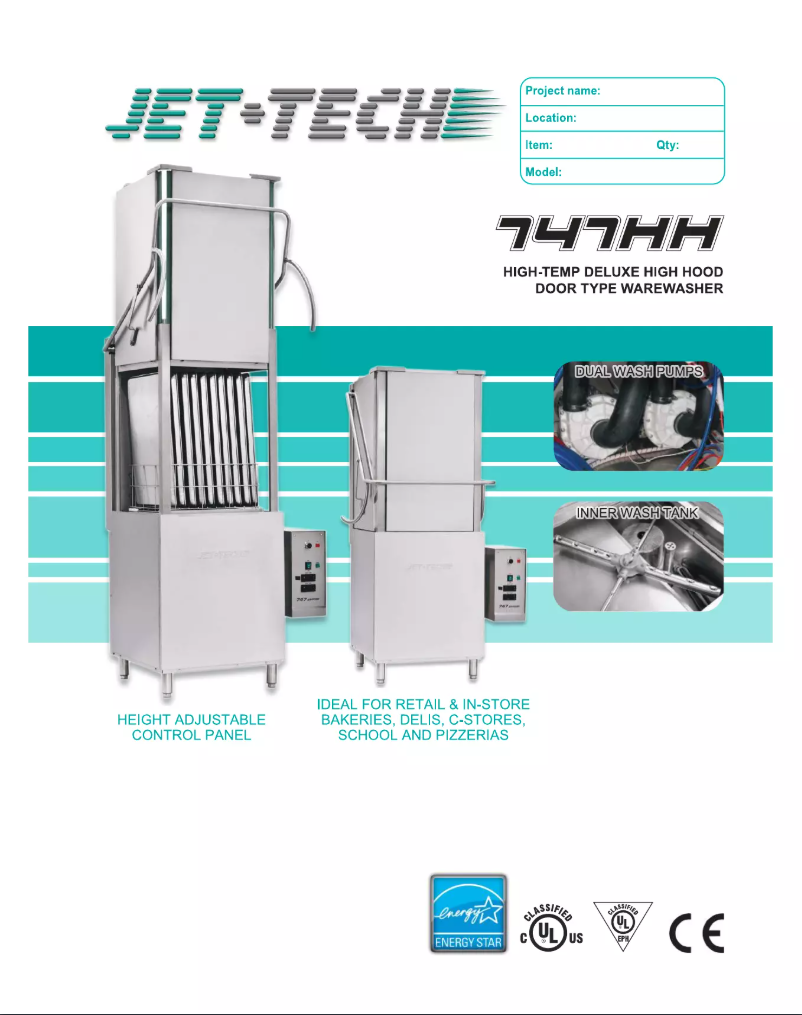 Page n°1 - Fiche technique Jet-Tech 747HH3