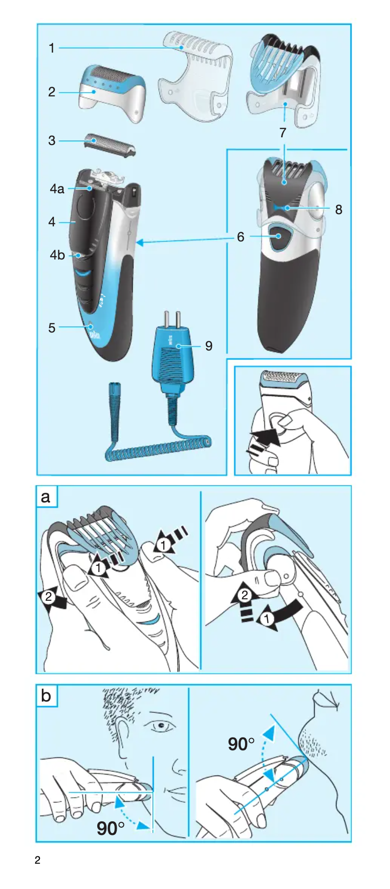 Page 1 de la notice Manuel utilisateur Braun cruZer 3 2864